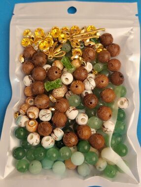 NWT Curated Asian Blend Beads And Jewelry Parts Sampler And Bracelet Making Kit